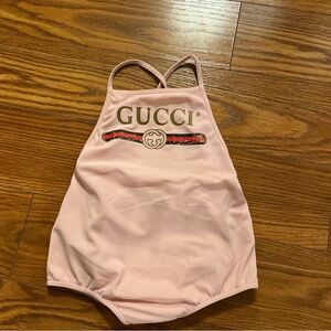 Gucci Light Pink Baby Swimwear